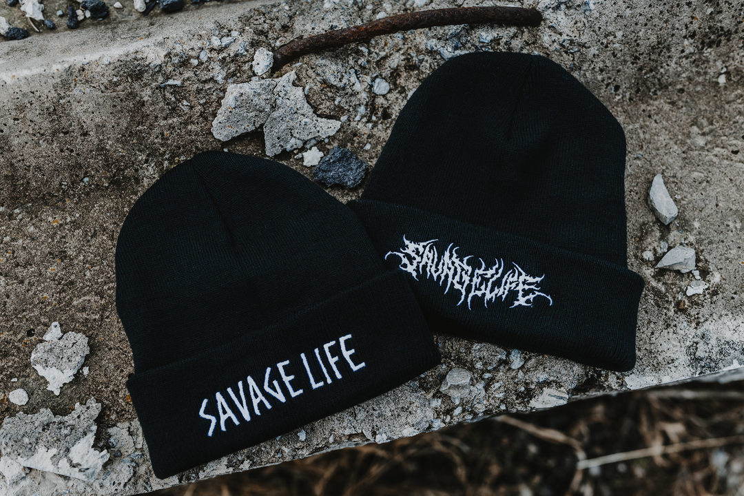 Savage Life Death Metal Beanie