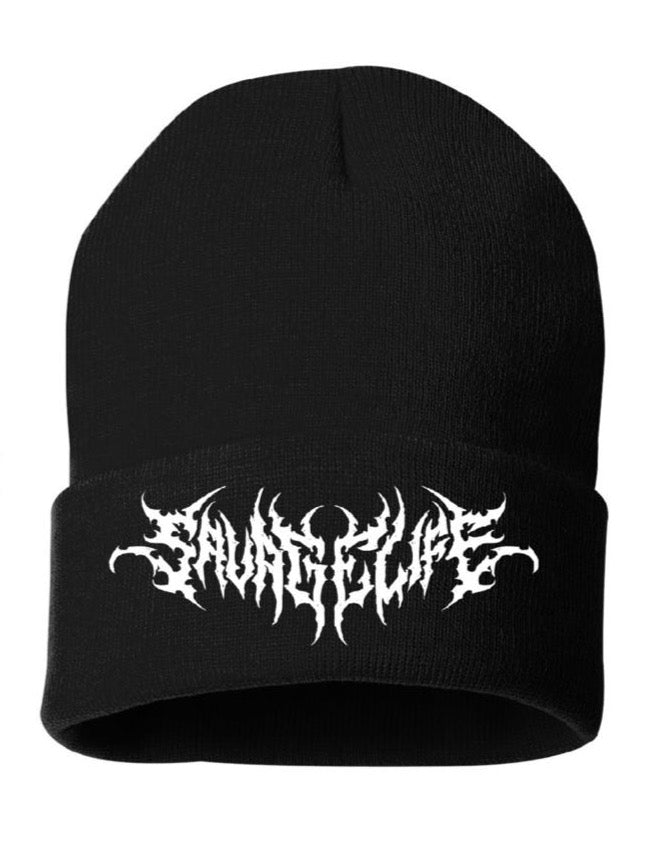 【DIG YOUR OWN GRAVE】SHADOW FANG BEANIE FIELD GRADE DEMON TIME BLACK CUFF BEANIE 1004362 - Shiekh