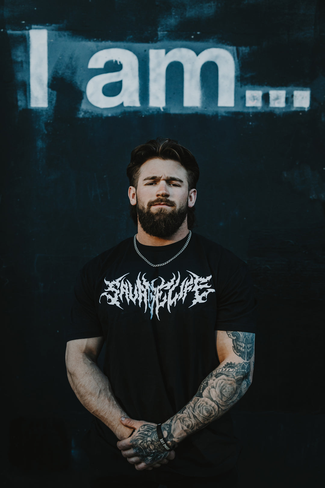 Savage Life White Logo Unisex T-shirt