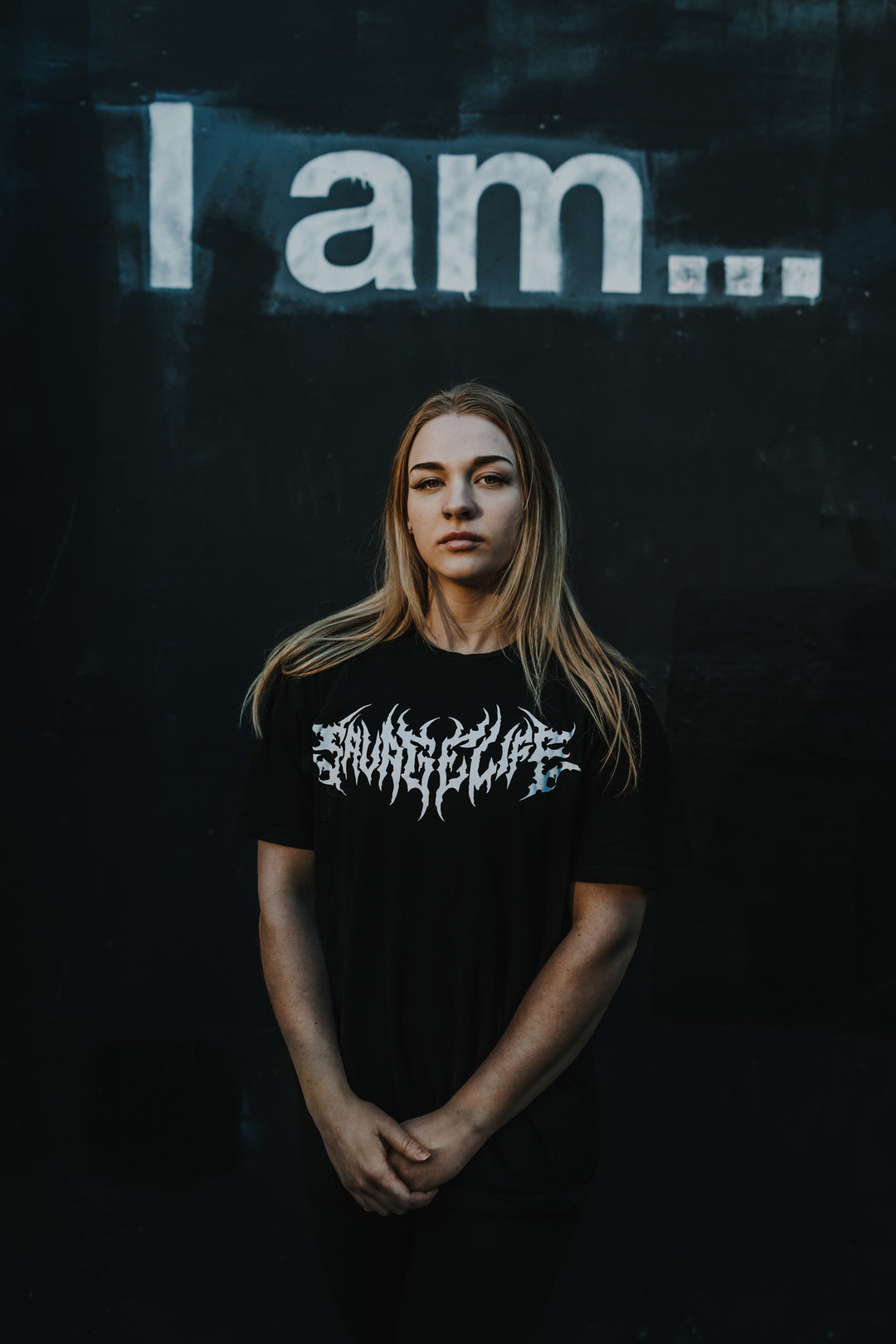 Savage Life White Logo Unisex T-shirt