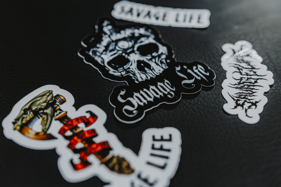 Savage Skull Design Decal