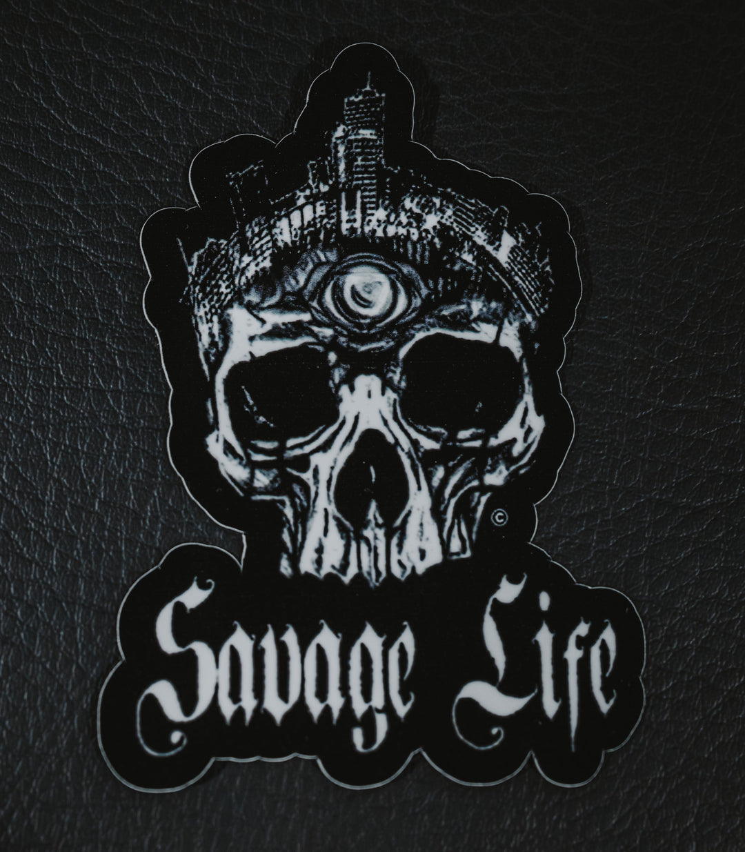 Savage Skull Design Decal