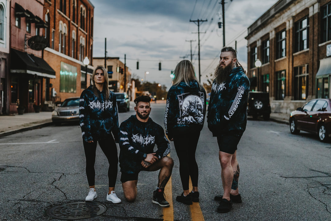 Conquest of Savagery - Limited Collectors Edition Black Tie Dye Hoodie