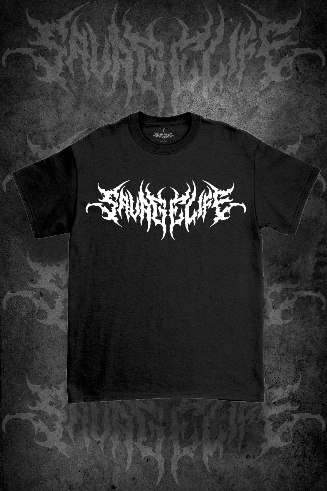 Savage Life White Logo Unisex T-shirt