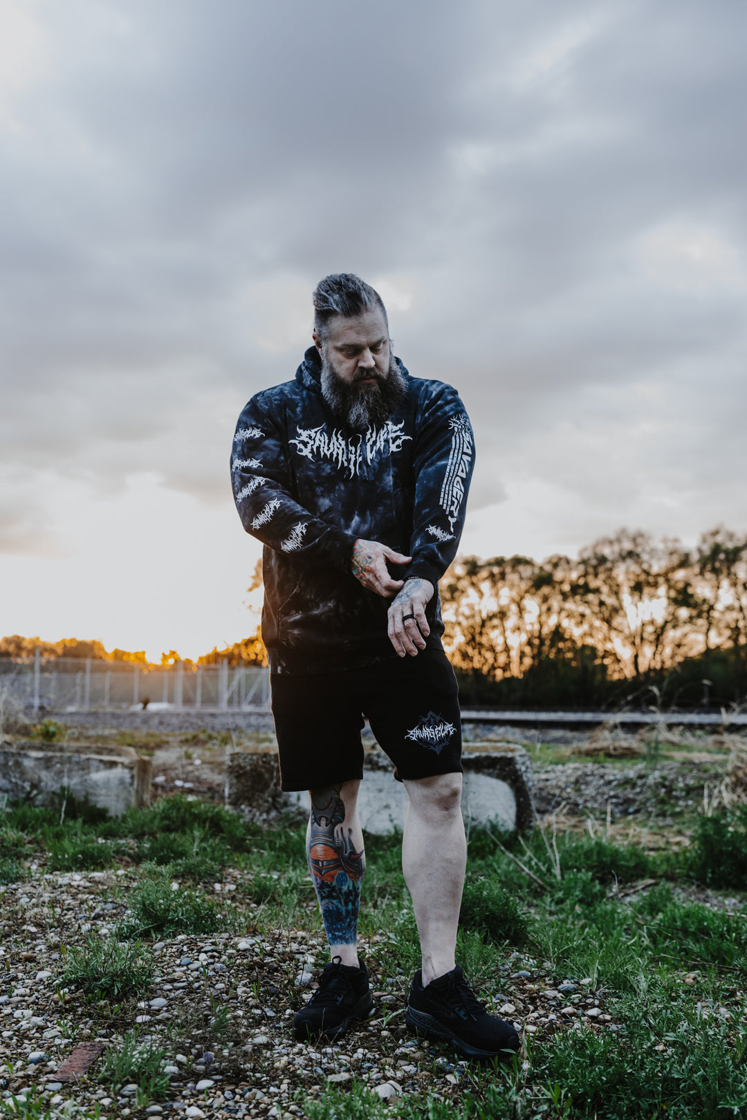 Conquest of Savagery - Limited Collectors Edition Black Tie Dye Hoodie