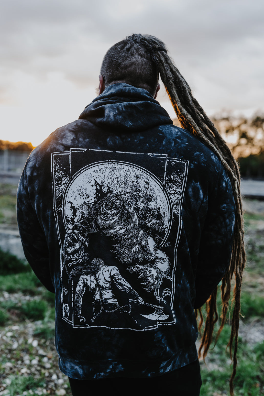 Conquest of Savagery - Limited Collectors Edition Black Tie Dye Hoodie