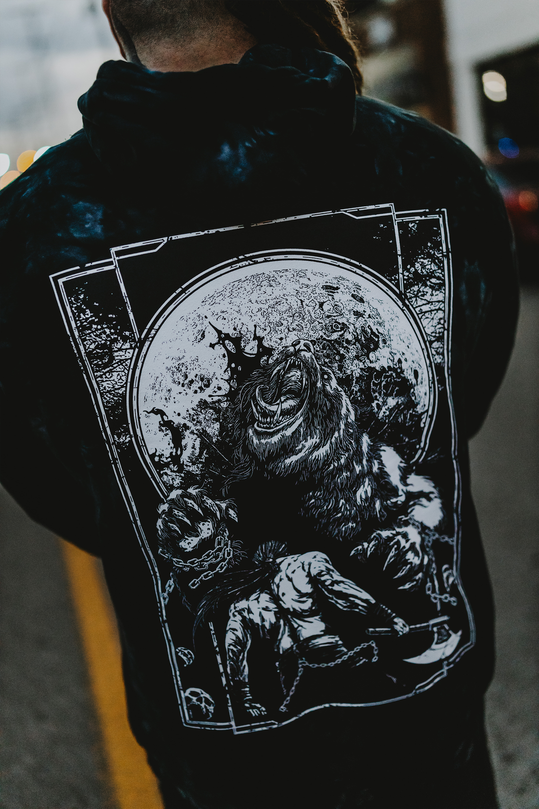 Conquest of Savagery - Limited Collectors Edition Black Tie Dye Hoodie