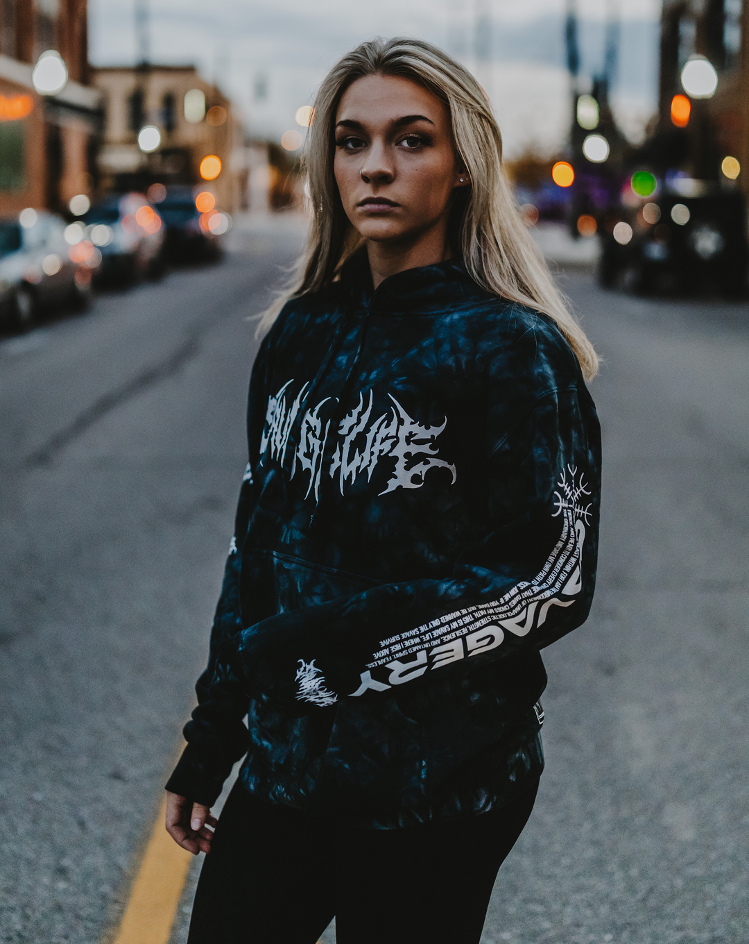 Conquest of Savagery - Limited Collectors Edition Black Tie Dye Hoodie